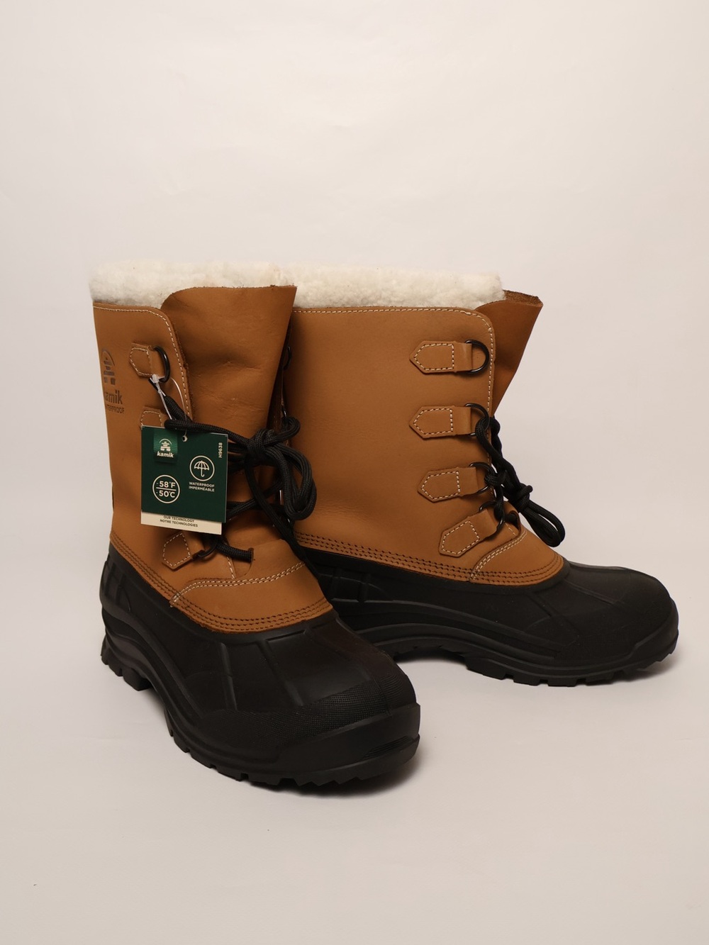 Kamik NWT Hamberg Alborg Pac Snow Boots Waterproof, Insulated TAN Size: 10 M